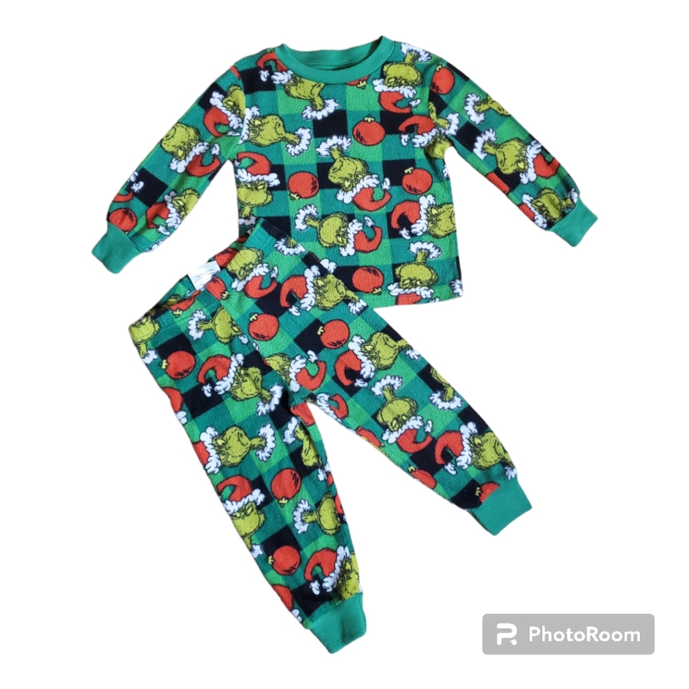 The Grinch Toddler Boy's 2-piece, Long Sleeve Pajama Set 2T